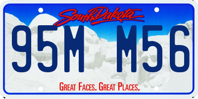 SD license plate 95MM56