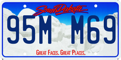 SD license plate 95MM69