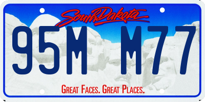 SD license plate 95MM77