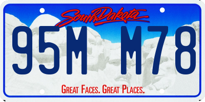 SD license plate 95MM78
