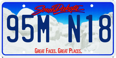 SD license plate 95MN18