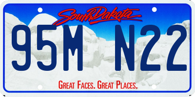 SD license plate 95MN22