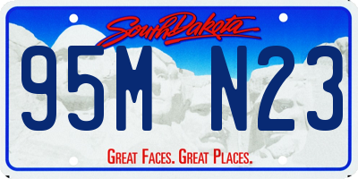 SD license plate 95MN23