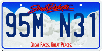 SD license plate 95MN31