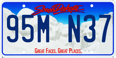 SD license plate 95MN37