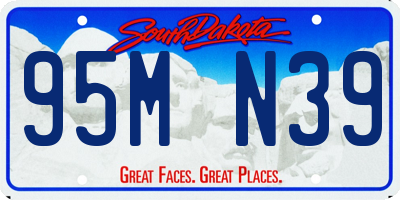 SD license plate 95MN39