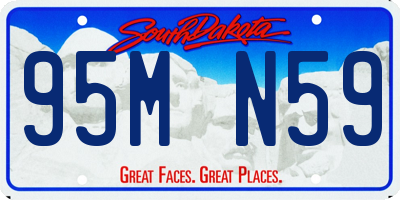 SD license plate 95MN59