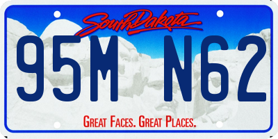 SD license plate 95MN62