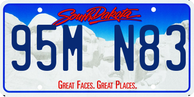 SD license plate 95MN83