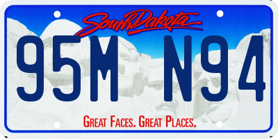 SD license plate 95MN94
