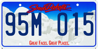 SD license plate 95MO15