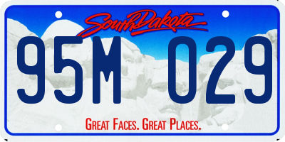 SD license plate 95MO29