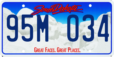SD license plate 95MO34