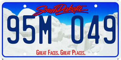 SD license plate 95MO49