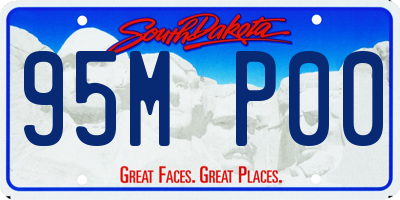 SD license plate 95MP00