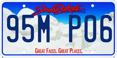 SD license plate 95MP06