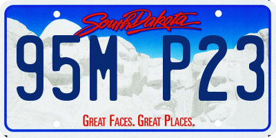 SD license plate 95MP23