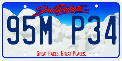 SD license plate 95MP34
