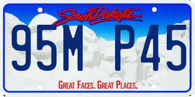 SD license plate 95MP45