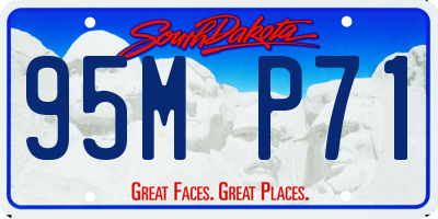 SD license plate 95MP71