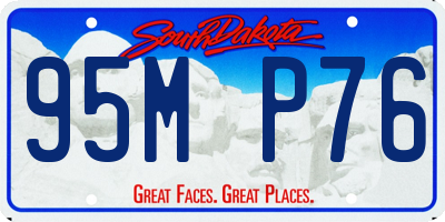 SD license plate 95MP76