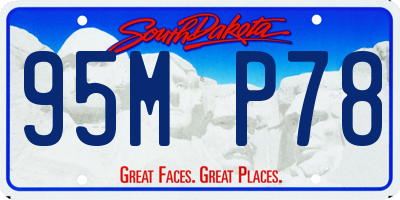 SD license plate 95MP78