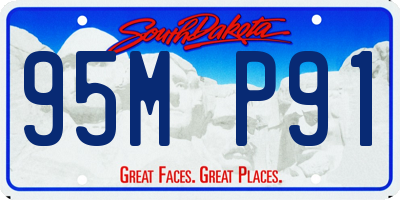 SD license plate 95MP91