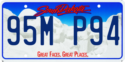 SD license plate 95MP94