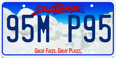 SD license plate 95MP95