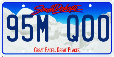 SD license plate 95MQ00