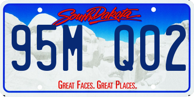 SD license plate 95MQ02