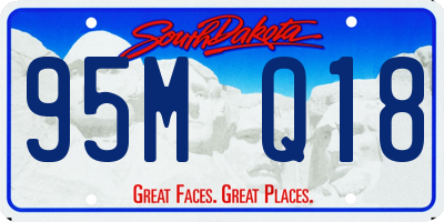 SD license plate 95MQ18