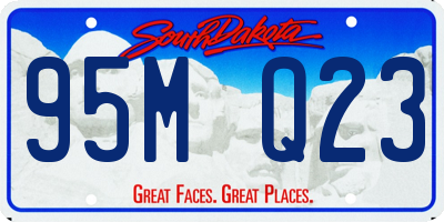 SD license plate 95MQ23