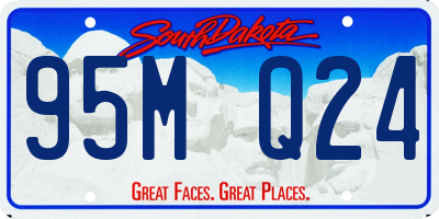 SD license plate 95MQ24