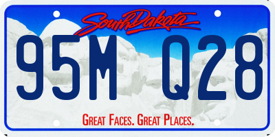 SD license plate 95MQ28