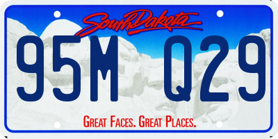 SD license plate 95MQ29
