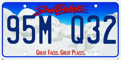 SD license plate 95MQ32