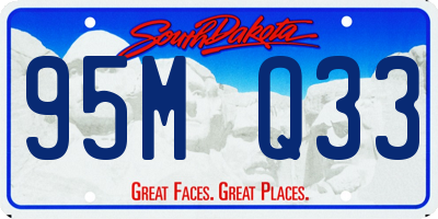 SD license plate 95MQ33