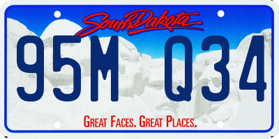 SD license plate 95MQ34
