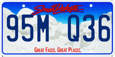 SD license plate 95MQ36