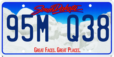 SD license plate 95MQ38