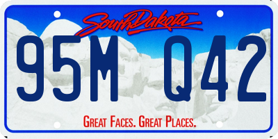 SD license plate 95MQ42