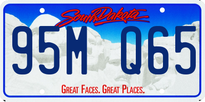 SD license plate 95MQ65
