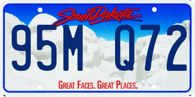 SD license plate 95MQ72