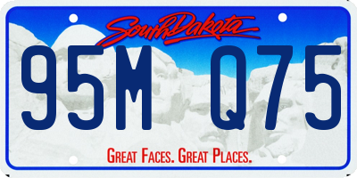 SD license plate 95MQ75