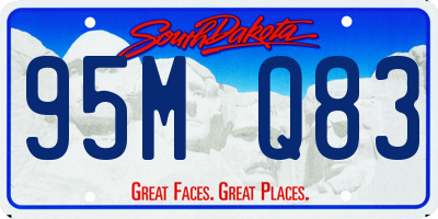 SD license plate 95MQ83