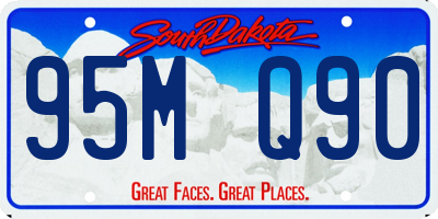 SD license plate 95MQ90