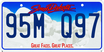 SD license plate 95MQ97