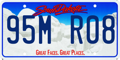 SD license plate 95MR08