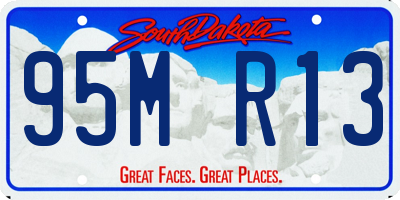 SD license plate 95MR13